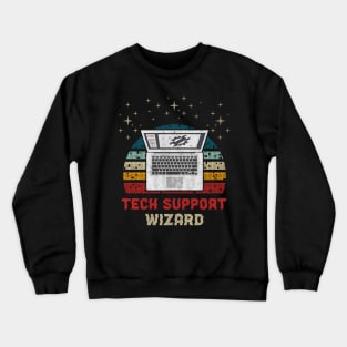 Tech Support Wizard Crewneck Sweatshirt